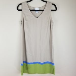 Soft Surroundings 100% Silk Cream Shift Dress PXS